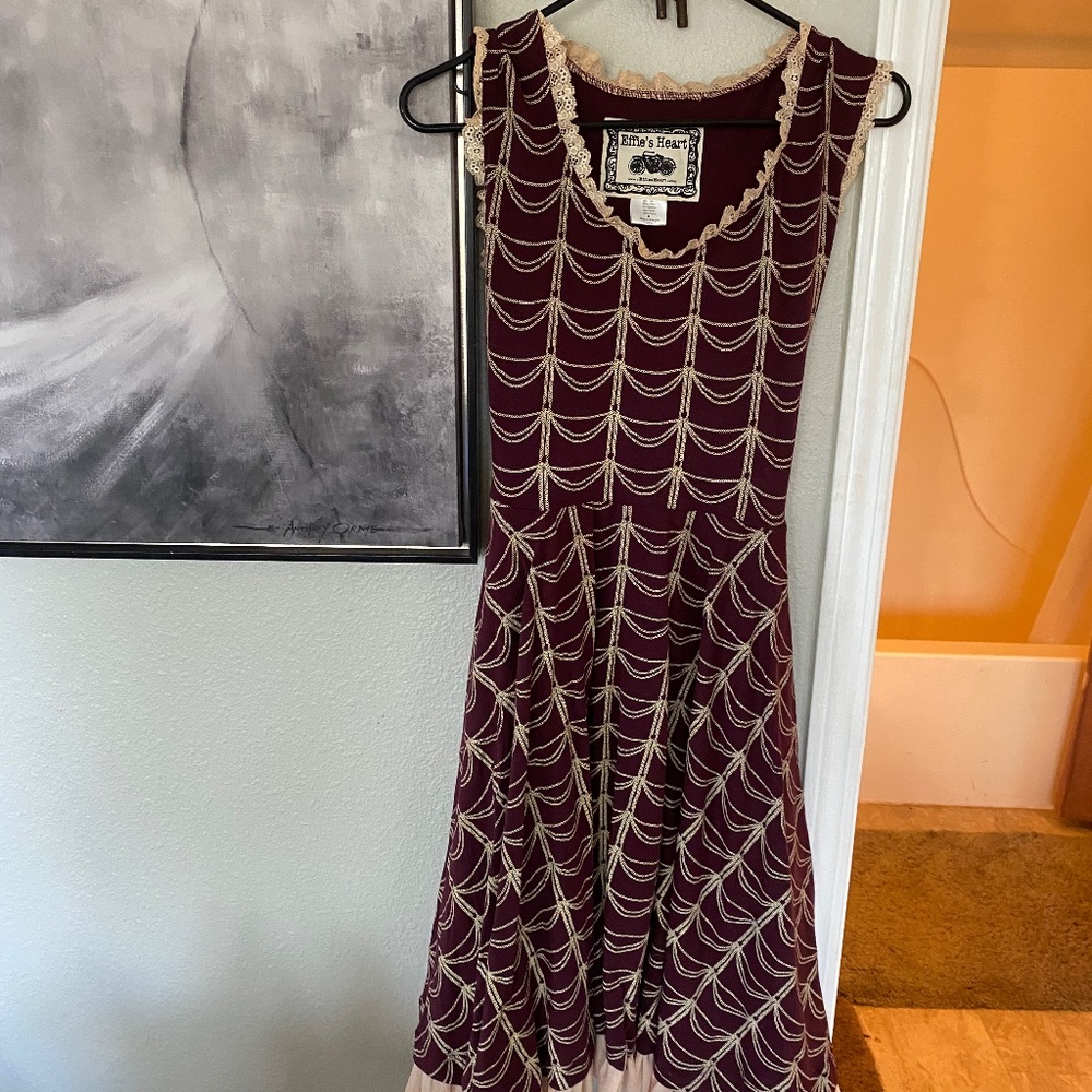 large vintage boutique dress